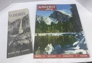 lot 98 image: 1954 The Yosemite Story & 1961 Yosemite Natl Park Brochure