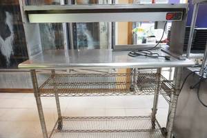 lot 23 image: Commercial Warming Counter & Ticket Holder NSF Shelves on bottom