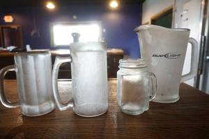lot 42 image: Beer Mug Lot (1 pitcher & approx. 50 mugs)