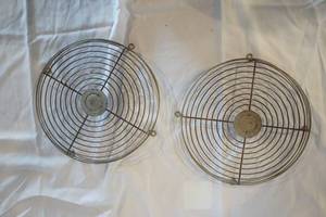 lot 67 image: Vintage Fan Covers  Wall Decor