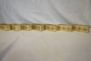 lot 139 image: Decorative Metal Organizers 2.5x6x2.5