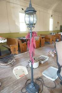 lot 215 image: Plug in Replica Vintage Lantern 70 tall