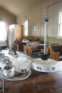 lot 227 image: Vintage NFL Ceiling Fan and Light