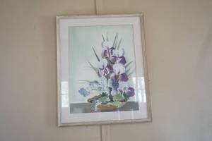 lot 236 image: Framed Floral Print.