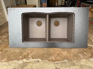 lot 18 image: Blanko Double Bowl Kitchen Sink
