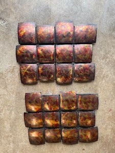 lot 3 image: Lot of (2) MetallicCopper Colored Decor
