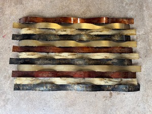 lot 4 image: Wavy Metal Art