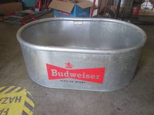 (BR3) Large Budweiser Galvanized St...