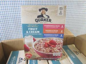 lot 48 image: (C-1) 8 Boxes of Quaker Instant Oat...