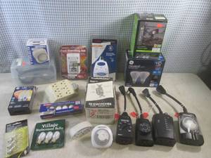 lot 49 image: (A-2) Assorted Outdoor Timer Outlet...