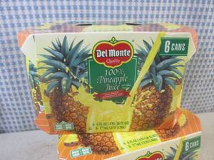 lot 120 image: (B-3) 2 - 6-Packs of Del Monte 100%...
