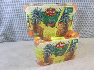 lot 121 image: (B-3) 2 - 6-Packs of Del Monte 100%...