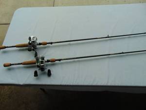 lot 96 image: Set 2 QX 36 Performance Series Graphite Rod 7ft with Daiwa Accudepth Line Counter Reel