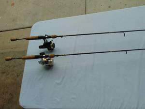 lot 97 image: Set of 2 Fishing Rod and Reel Combos
