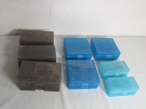 lot 74D image: Mixed Lot of 8 Plastic Ammo Storage Boxes