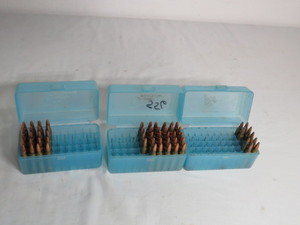 lot 74E image: Mixed Lot of 223 Home Reloads with Cases
