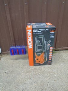 lot 111 image: New Woken 2000 psi electric pressure washer. Trade show display. As shown.