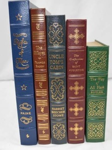 lot 38 image: Easton Press Leather-Bound Classics Lot - 5 Volumes