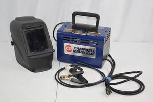lot 59 image: Campbell Hausfeld Stick Welder with Welding Helmet
