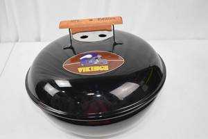 lot 66 image: Weber NFL Edition Minnesota Vikings Charcoal Grill