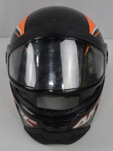 lot 71 image: Arctic Cat Full Face Snowmobile Helmet Black Orange