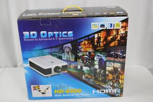lot 83 image: 3D Optics HD-8500 Projector with Built-in TV Tuner