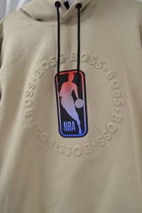 lot 95 image: BOSS NBA Beige Hoodie Size Large