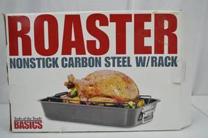 lot 155 image: Tools of the Trade Nonstick Carbon Steel Roaster with Rack