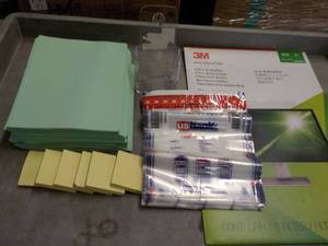 lot 172 image: Misc Office Products in a Covered T...