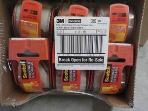 lot 182 image: 6 rolls 3M Scotch 2 x 800 Long La...