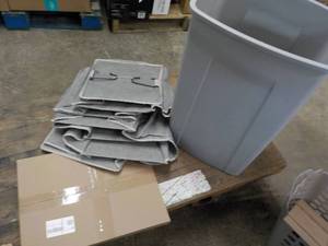 lot 341 image: Trash Can, Shoe Organizer and Jeans...