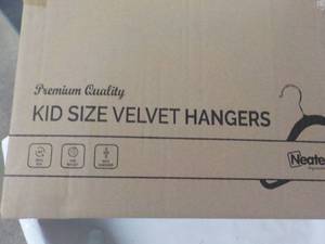 lot 347 image: 30 Kid Size Velvet Hangers...