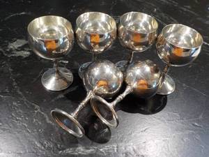 6 Valero 5" Silver Plated Vintage G...