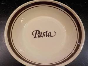 lot 23 image: Pasta Bowl USA 12 Diameter numbere...