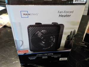 lot 55 image: Mainstays Fan Forced Heater...