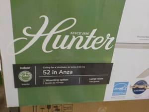 lot 73 image: Hunter 52 Anza Large Room Fan with...