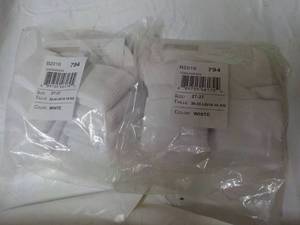 lot 210 image: 12 pair size 2T-3T White Triple Rol...