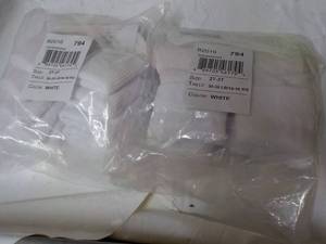 lot 211 image: 12 pair size 2T-3T White Triple Rol...