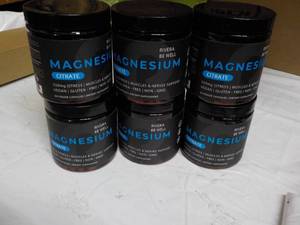 lot 212 image: 6 Magnesium Citrate Supplements - 9...
