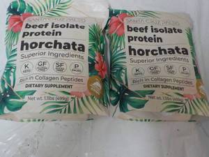 lot 236 image: 2 Beef Isolate Protein 1 lb. Bags H...