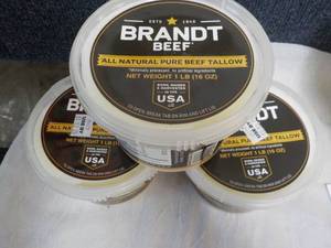 lot 250 image: 3 Brandt Beef Tallow 1 lb....