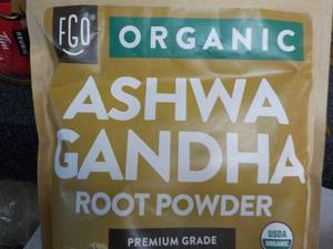 lot 266 image: 32 oz Bag Organic Ashwa Grandha Roo...