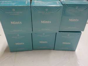 lot 280 image: 6 boxes Energy and Focus Mints Diet...