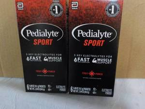 lot 291 image: 2 Pedialyte Sport Fruit Punch Elect...