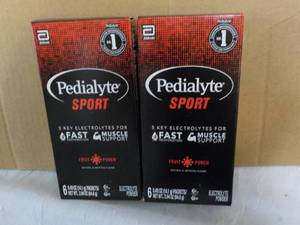 lot 292 image: 2 Pedialyte Sport Fruit Punch Elect...