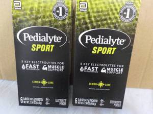 lot 293 image: 2 Pedialyte Sport Lemon Lime Electr...