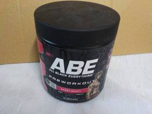 lot 296 image: 13.75 oz ABE Pre Workout Baddy Berr...