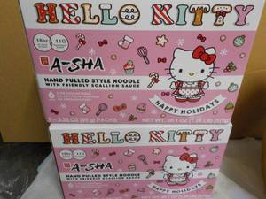 lot 304 image: 2 Hello Kitty Noodles with Scallion...
