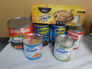 lot 308 image: Beans, Noodles and Nestle...