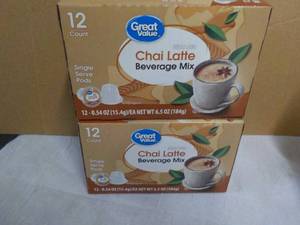 lot 318 image: 24 Chai Latte Single Serve Pods...